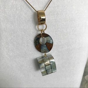 Zara Cube Pendant Necklace